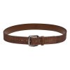 Opasek kalhotový kožený VINTAGE HNĚDÝ (velikost 100)