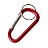 Karabina s kroužkem na klíče ČERVENÁ