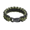 Náramek SURVIVAL PARACORD OLIV-ČERNÝ (velikost 9)