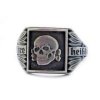 silver german skull ring