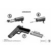 denix Pistola automatica 45 M1911A1 USA 1911 1 y 2 GM (11)