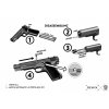 denix Pistola automatica 45 M1911A1 USA 1911 1 y 2 GM (8)