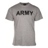 Triko krátký rukáv s nápisem ARMY ŠEDÉ (velikost XXL)