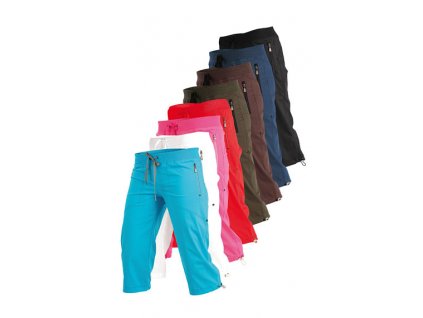 Kalhoty dámské v 3/4 délce bokové - Reflexní růžová