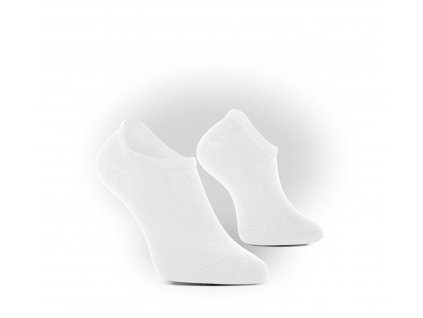 Bambusové ponožky bílé - ultrashort