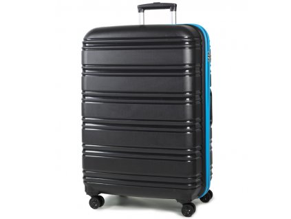 Cestovní kufr ROCK TR-0164/3-L PP - černá/modrá
