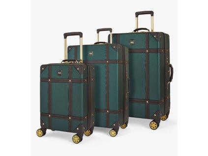 Sada cestovních kufrů ROCK TR-0193/3 ABS - zelená