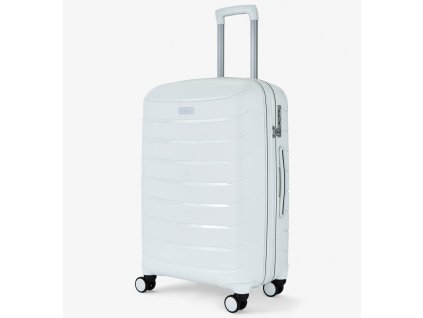Cestovní kufr ROCK TR-0241/3-M PP - bílá
