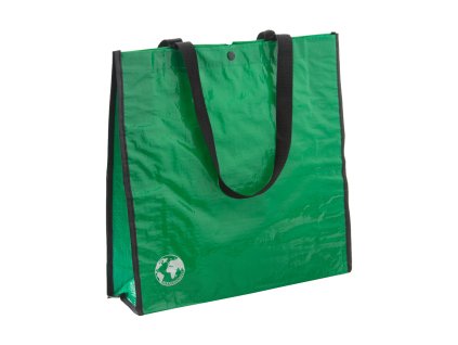 Recycle, nákupní taška z recyklovaného materiálu | zelená