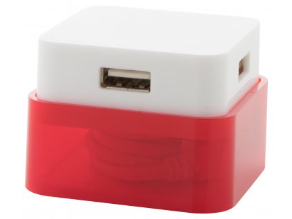 Dix, USB rozbočovač | červená