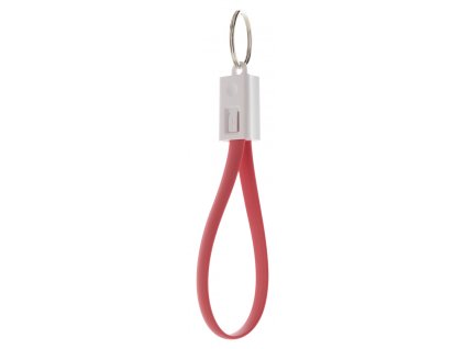Pirten, USB kabel v přívěsku na klíče | červená