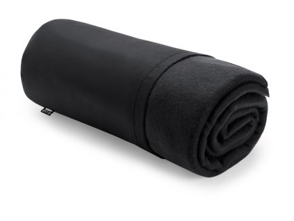 Kayla, RPET fleecová deka | černá