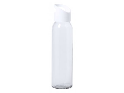 Tinof, skleněná sportovní láhev | bílá