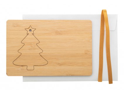 BooCard, vánoční přání, stromeček | přírodní