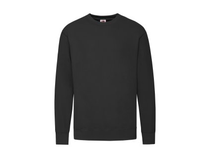 Lightweight Set-In Sweat, mikina | černá