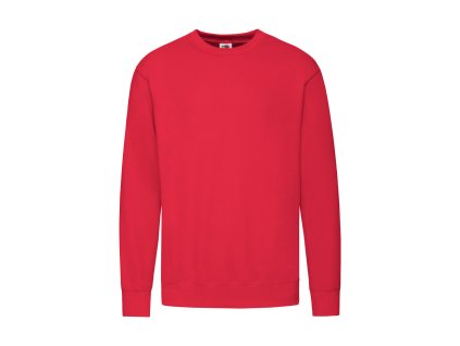 Lightweight Set-In Sweat, mikina | červená