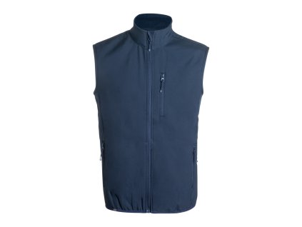 Jandro, RPET softshellová vesta | tmavě modrá