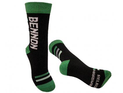 BENNONKY  ponožky relaxační - Černo/zelené