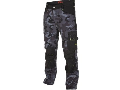 CAMOS kalhoty softshellové -  Černo/šedé