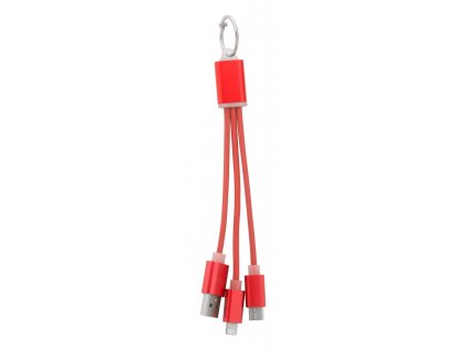 Scolt, USB nabíjecí kabel | červená