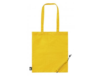 Lulu, skládací RPET nákupní taška | žlutá