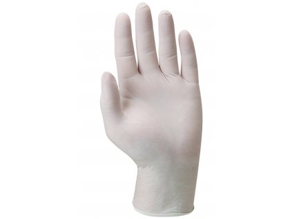 EURO-ONE 5810 jednorázové rukavice pudrované - Bílá
