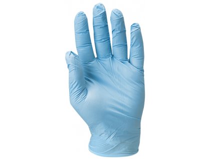 EURO-ONE 5910 jednorázové rukavice pudrované - Modrá