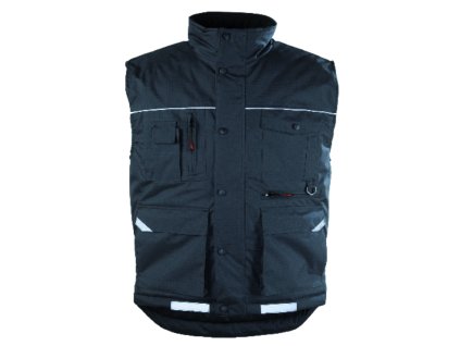 RIPSTOP vesta zateplená pánská - Černá