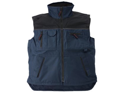 RIPSTOP vesta zateplená pánská - Modrá Navy/Černá