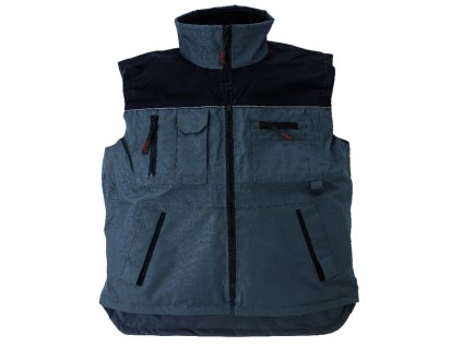 RIPSTOP vesta zateplená pánská - Šedá/Černá