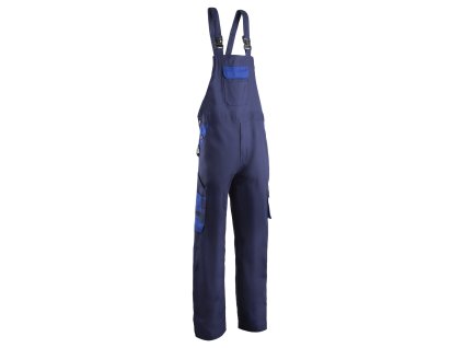 COMMANDER II kalhoty pracovní s laclem - Modrá navy