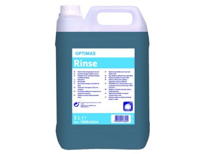 OPTIMAX Rinse oplachový prostředek pro strojní mytí nádobí a skla 5l