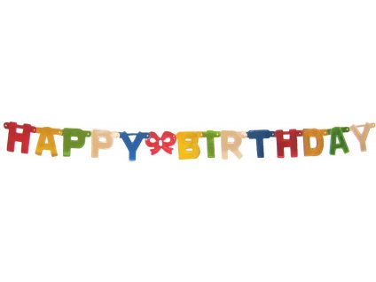 Girlanda "HAPPY BIRTHDAY" O11cm x 1,5m [1 ks]