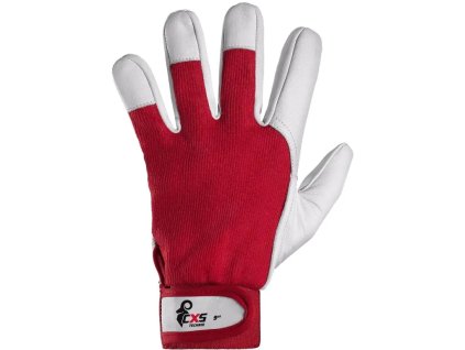 CXS TECHNIK rukavice kombinované - Červená