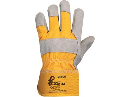 CXS DINGO rukavice kombinované - Žlutá