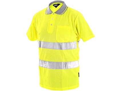 DOVER HI-VIS polokošile s krátkým rukávem pánská - Žlutá