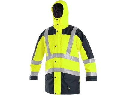 CXS LONDON 5v1 bunda parka zimní - HI-VIS Žlutá/Modrá