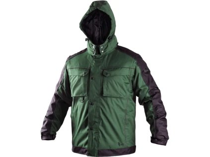 CXS IRVINE 2v1 bunda zimní pánská - Zelená/Černá