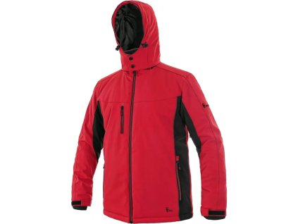 CXS VEGAS bunda zimní softshellová - Červená/Černá