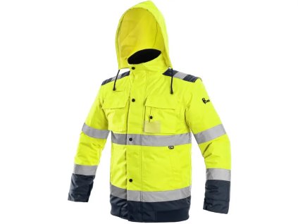 CXS LUTON 2v1 bunda pilot zimní - HI-VIS Žlutá/Navy