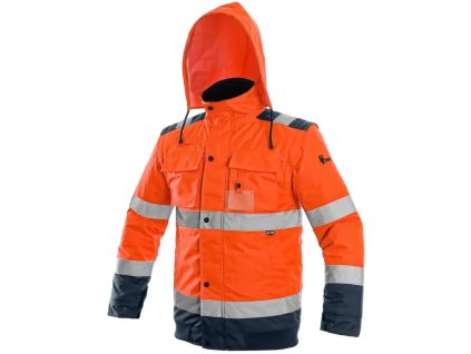 CXS LUTON 2v1 bunda pilot zimní - HI-VIS Oranžová/Navy