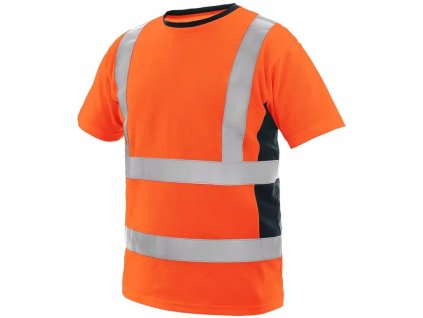 EXETER HI-VIS tričko s krátkým rukávem pánské - Oranžová