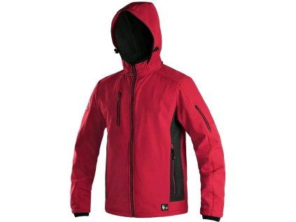 CXS DURHAM bunda softshellová pánská - Červená/Černá