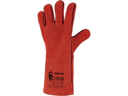 CXS PATON RED rukavice celokožené - Svářečské