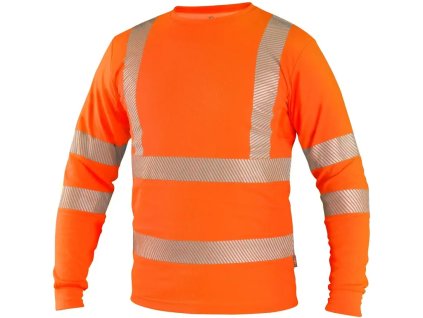CXS OLDHAM HI-VIS tričko s dlouhý rukávem pánské - Oranžová