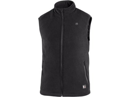 CXS ANTARKTIDA vesta fleecová vyhřívaná - Černá