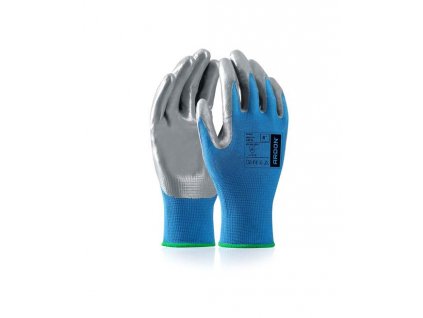 ARDON®NITRAX  rukavice máčené v nitrilu - Modrá/Šedá - Prodejní blistr