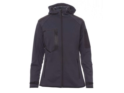 payper extreme lady 000452 0102 damska softshellova bunda s kapuci navy blue black l