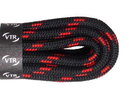 TREKKINGOVOVÉ tkaničky kulaté 100 cm černočervené