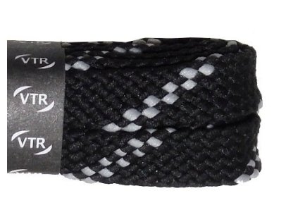 TREKKINGOVOVÉ tkaničky ploché 140 cm černošedé